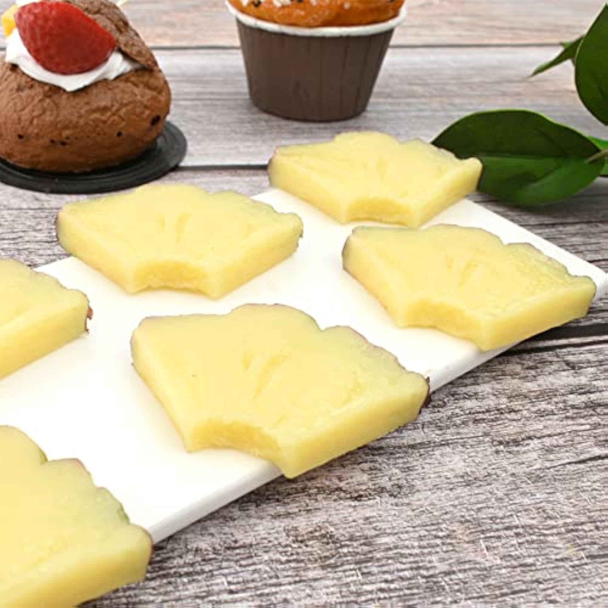 10PCS Artificial Pineapple Slices Fake Fruit Slices